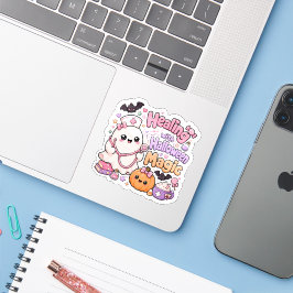 Adesivo Fantasma Enfermeira Médica Kawaii Halloween Mágico