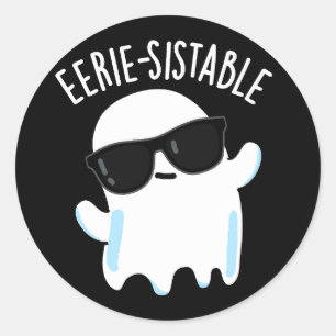Adesivo Fantasma Engraçado e Sombrio BG