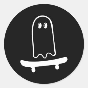 Adesivo Fantasma Fofo De Skate Para Dia Das Bruxas De Skat