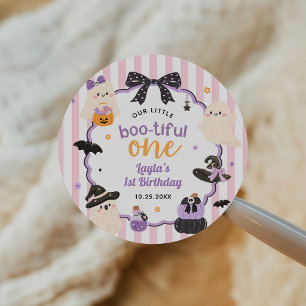 Adesivo Fantasma Fofo Little Boo Aniversário de 1 ano no H
