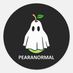 Adesivo Fantasma fofo paranormal de pera fantasia de hallo