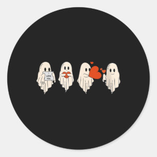 Adesivo Fantasma Fofo Retro Dia dos Namorados Mulheres Hom