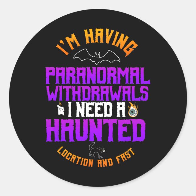 Adesivo Fantasma Hunter Paranormal Caça Espírito H de Hall (Frente)