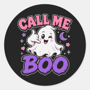 Adesivo Fantasma Kawaii Fofo