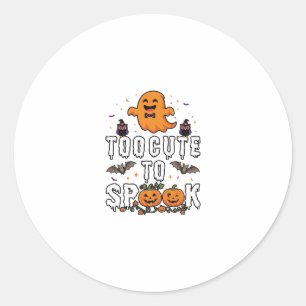 Adesivo Fantasma Laranja de Halloween Morcego Abóboras Lin