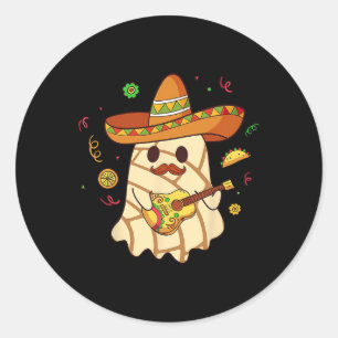Adesivo Fantasma Mexicano Toca Violão Conchas Pan Dulce