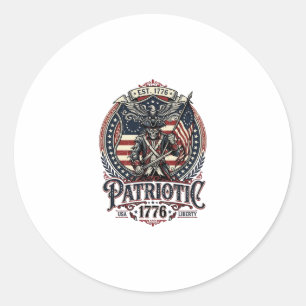 Adesivo Fantasma Patriótico Patriota Horror Monstro Patrio