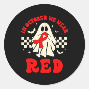Adesivo Fantasma Vestimos Camisa Vermelha Na Semana Da Fit