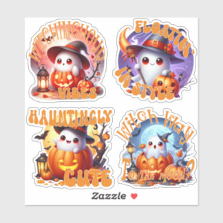 Adesivo Fantasmas Bonitos e Folha Inteira