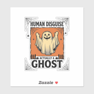 Adesivo Fantasmas de Fantasia Humana Humor Vintage de Hall