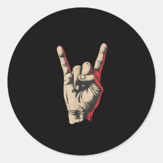 Adesivo Fantástico figurino de sinal de Rockn Roll para me
