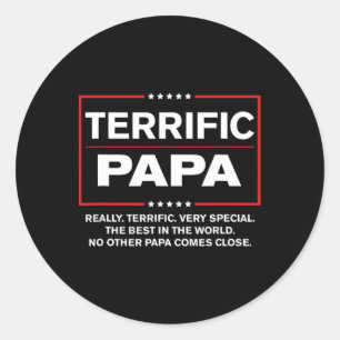 Adesivo Fantástico Papa - Engraçado Donald Trump Melhor Pa