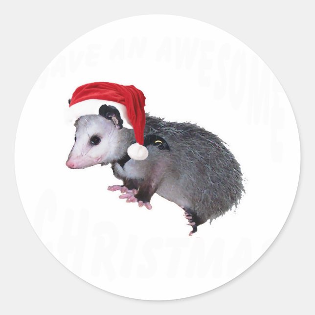 Adesivo Fantástico Possum Christmas (Frente)