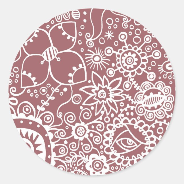 Adesivo Fantasy Flowers Sticker (Frente)