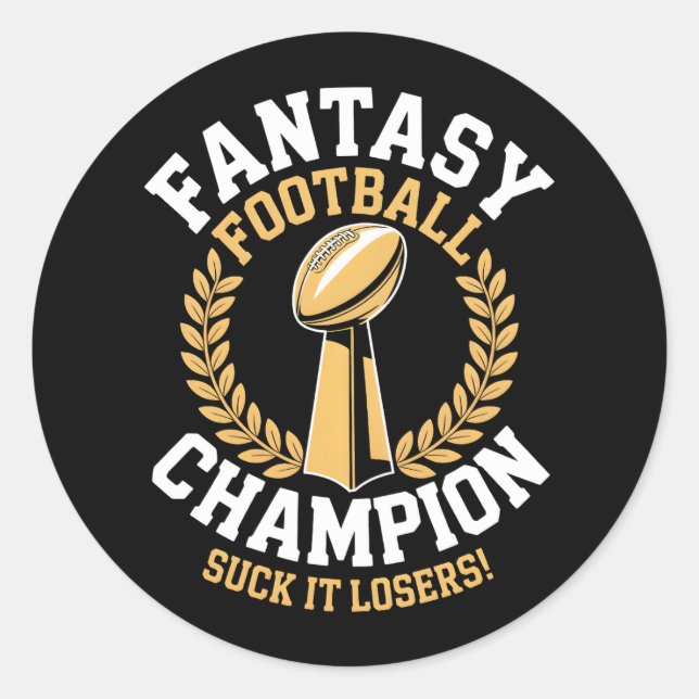 Adesivo Fantasy Football Champion (Frente)