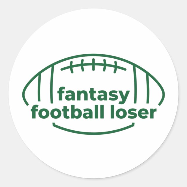 Adesivo Fantasy Futebol Loser (Frente)