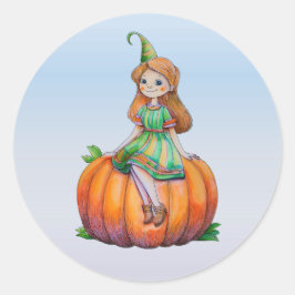 Adesivo Fantasy Girl em Pumpkin Stickers