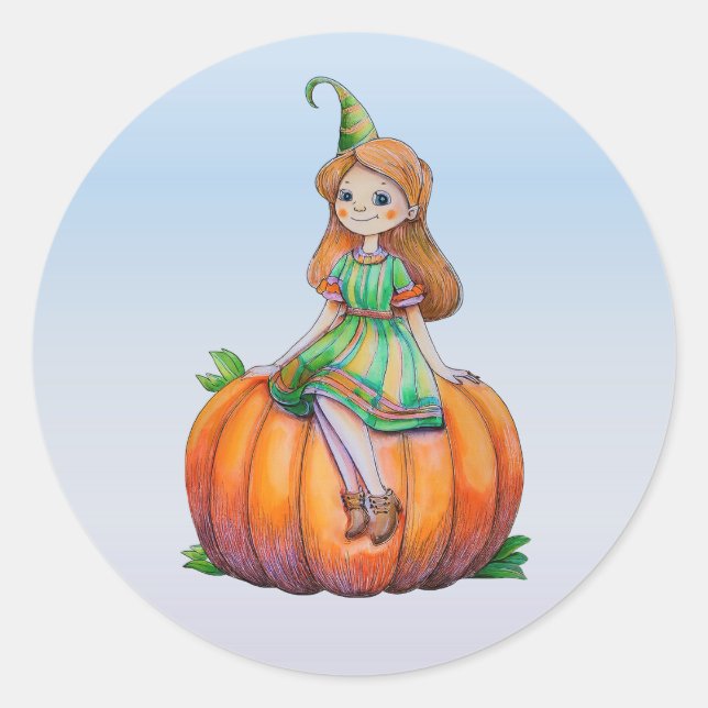 Adesivo Fantasy Girl em Pumpkin Stickers (Frente)