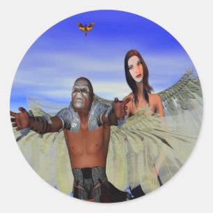 Adesivo Fantasy Moth Hunters