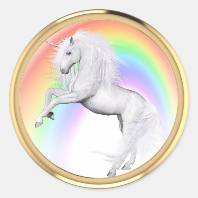 Adesivo Fantasy Rainbow Unicorn (Frente)
