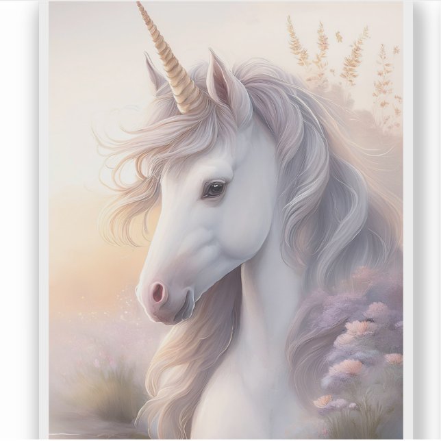 Adesivo Fantasy Unicorn Transparent Sticker (Frente)
