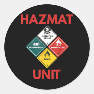 Adesivo Farda de Unidade Hazmat Fantasia de Halloween de A