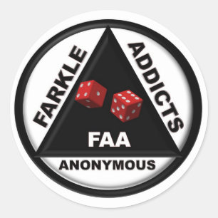Adesivo Farkle Addicts Anonymous (Versão 2010)