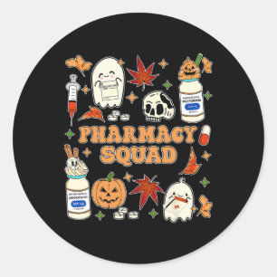 Adesivo Farmacêutica Funny Pharmacy Squad Halloween Farmac
