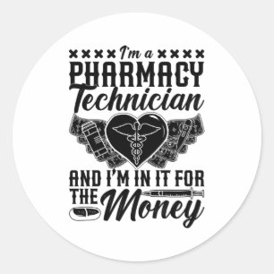 Adesivo Farmacêutico Medicine Tech Sou um técnico de farmá