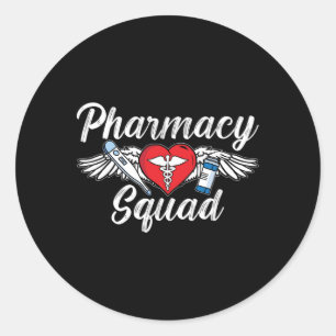 Adesivo Farmacêutico Técnico de Medicina da Farmácia Squad