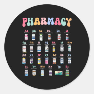 Adesivo Farmácia Alfabeto Médico Farmacêutico