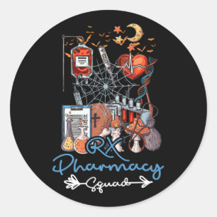 Adesivo Farmácia Pílulas De Halloween De Spooky Pharmacis