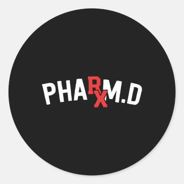 Adesivo Farmacovigilância Estudante Rx Pharm D (Frente)