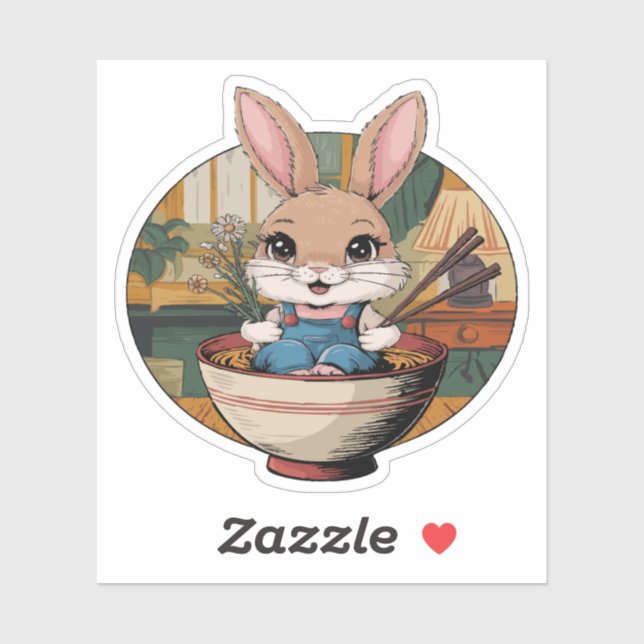 Adesivo Farmcore Ramen Bunny (Folha)