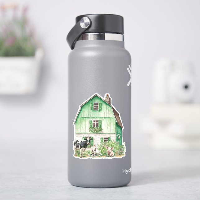 Adesivo Farmhouse Irlandês | Vinheta verde (HidroFlask)