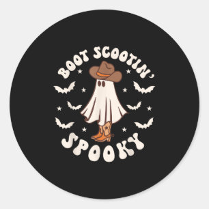 Adesivo Faroeste Retro Halloween Fantasma Engraçado Boot S