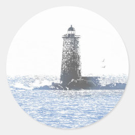 Adesivo Farol Costeiro & Tema Náutico do Oceano Atlântico