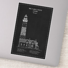 Adesivo Farol de Big Sable Point - Michigan - PD