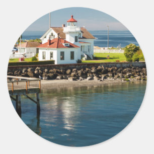 Adesivo Farol de Mukilteo, Mukilteo, Washington, EUA