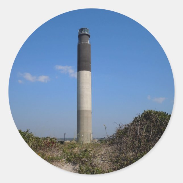 Adesivo Farol de Oak Island, Carolina do Norte (Frente)