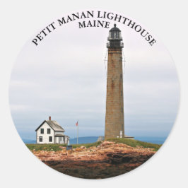Adesivo Farol de Petit Manan, Stickers redondos de Maine