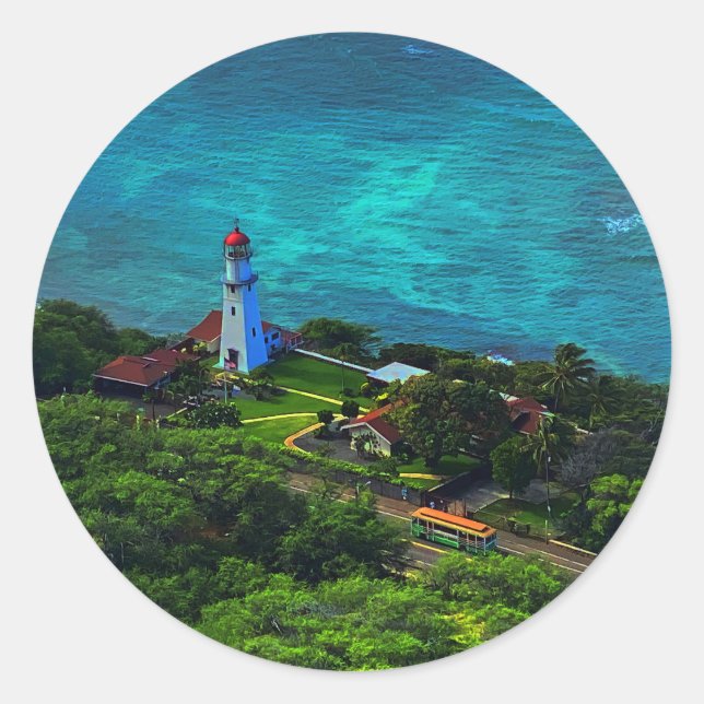 Adesivo Farol Diamond Head Lighthouse #1 Stickers (Frente)