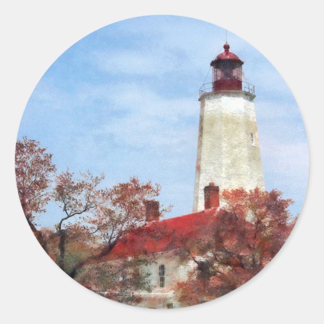 Adesivo Farol em Sandy Hook (Frente)