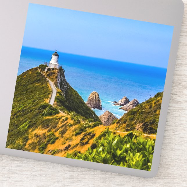 Adesivo Farol Nugget Point, Nova Zelândia (Detalhe)