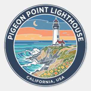 Adesivo Farol Pigeon Point EUA