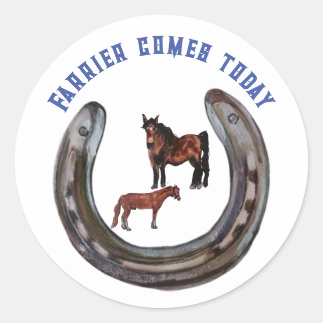 Adesivo farrier vem hoje (Frente)