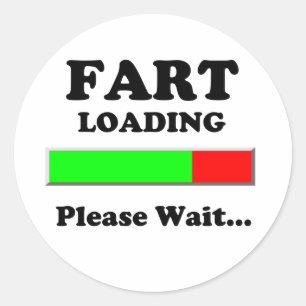 Adesivo Fart carregando por favor esperam