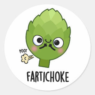 Adesivo Fartichoke Funny Farting Artichoke Pun