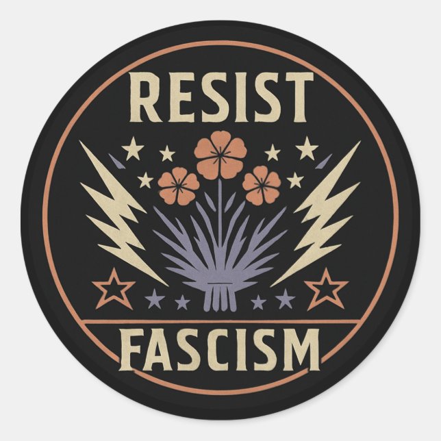 ADESIVO FASCISMO RESISTENTE (Frente)