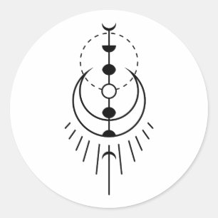 Adesivo fase lunar eclipse lunar